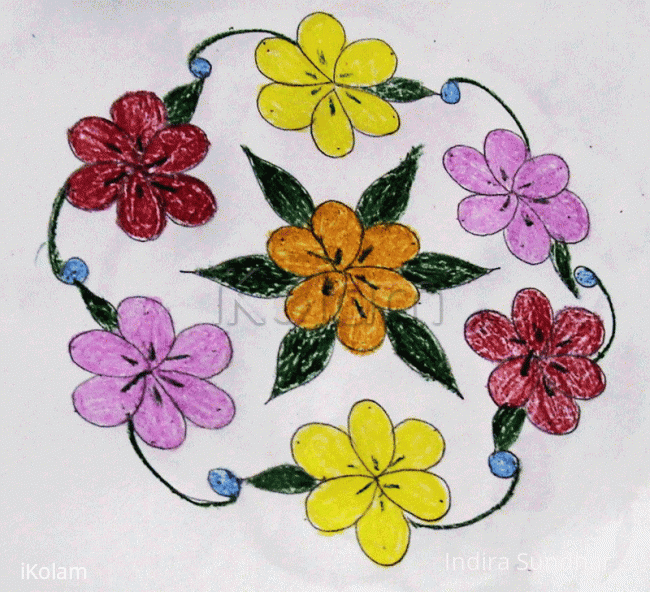 Rangoli: Flowers