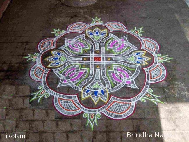 Rangoli: Kuzhal Kolam on a special day