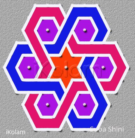 Rangoli: dotted kolam