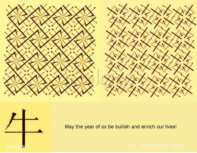 Rangoli: The year of Ox, may it be bullish! 