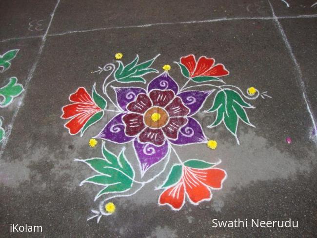 Rangoli: simple free hand rangoli