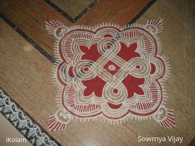 Rangoli: Simple kolam 