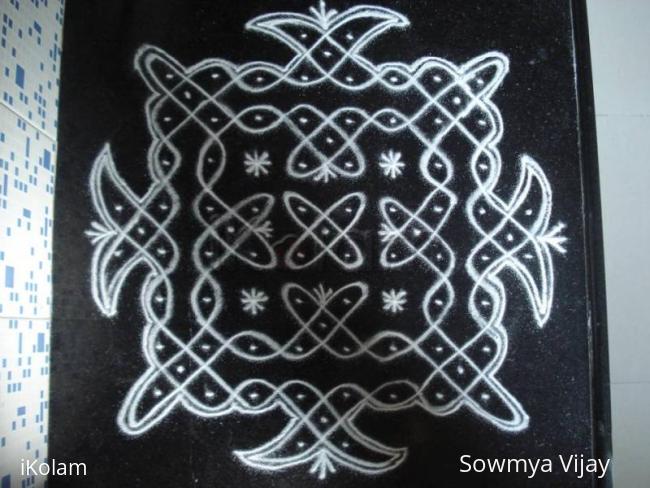 Rangoli: Kitchen Top kolam