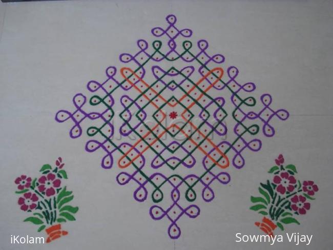 Rangoli: 15-1 kolam