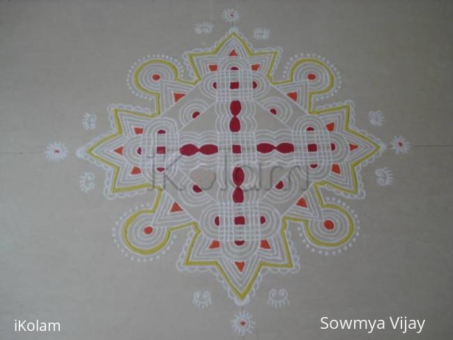 Rangoli: Varalakshmi vratham kolam 