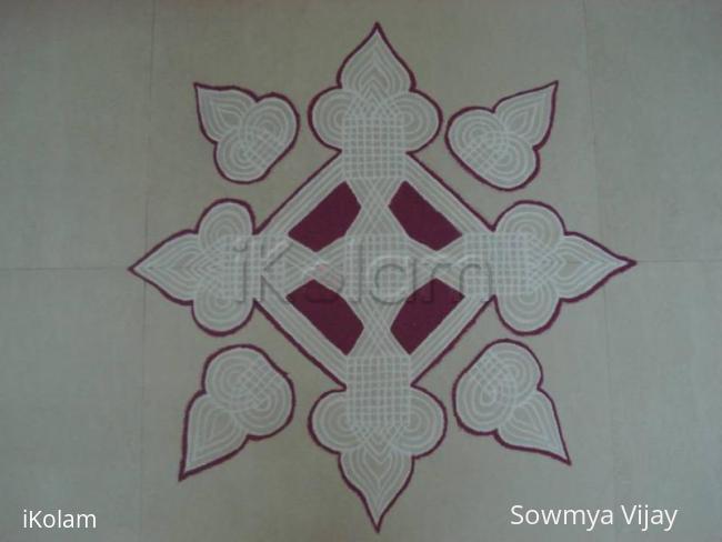 Rangoli: Pooja room kolam