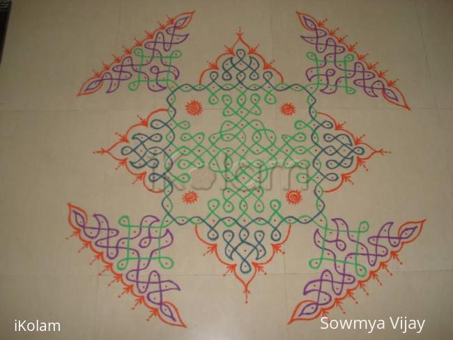 Rangoli: chikku kolam