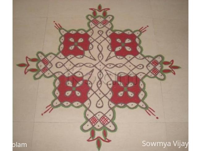 Rangoli: chikku kolam