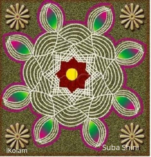 Rangoli: kuzhal kolam