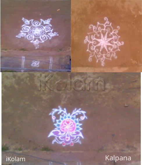 Rangoli: Collection of small kolams