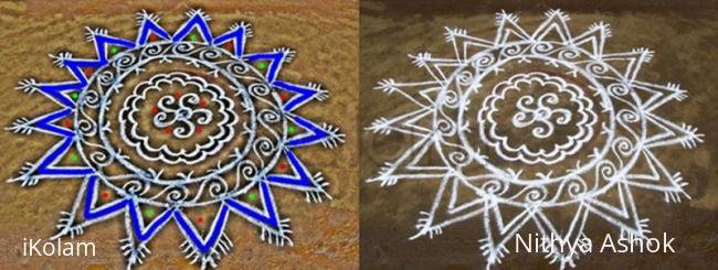 Rangoli: Freehand kolam