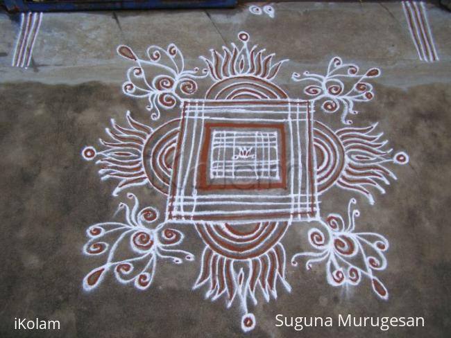 Rangoli: padi kolam 5