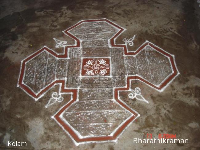 Rangoli: padi kolam2