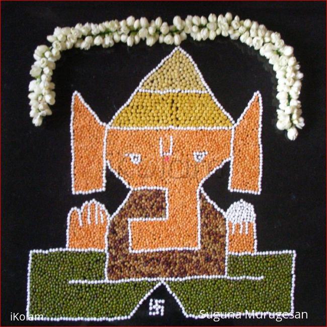 Rangoli: pillaiyar