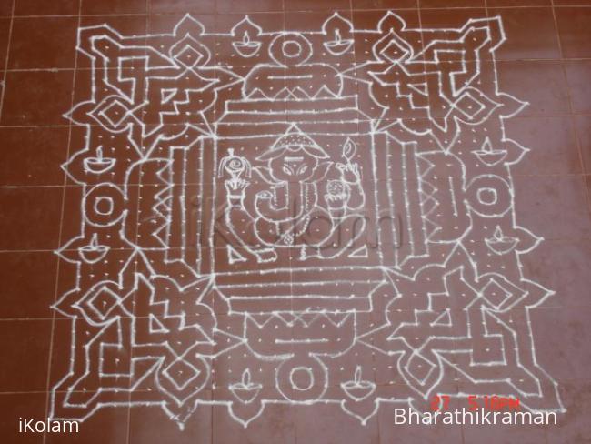 Rangoli: pillayar kolam