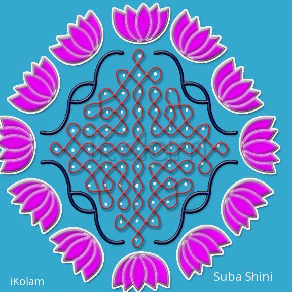 Rangoli: dotted kolam