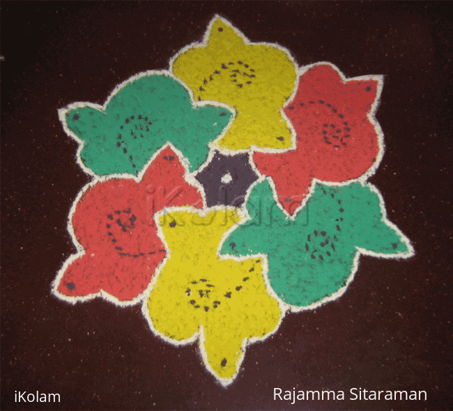 Rangoli: Rangoli which can be clockwise and anticlockwise