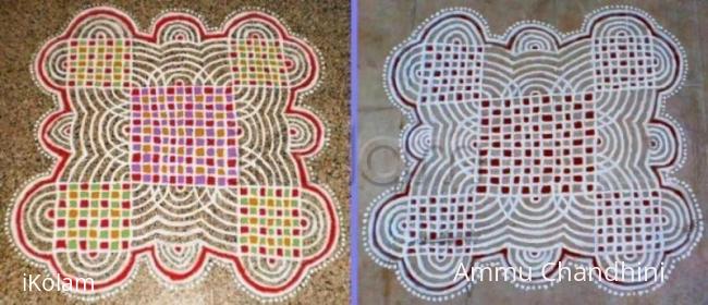 Rangoli: MAAKOLAM  FOR  OUR TWIN BEAUTICIANS