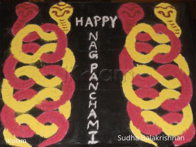 Rangoli: Happy NagaPanchami