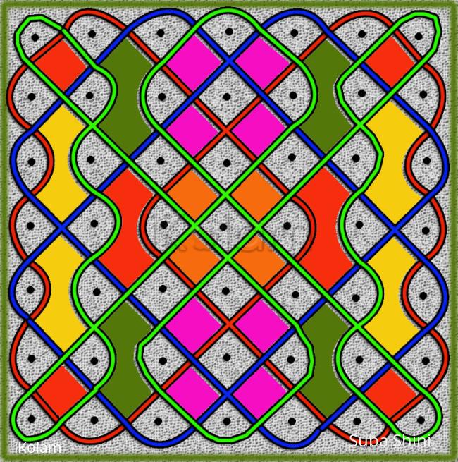 Rangoli: sikku kolam11