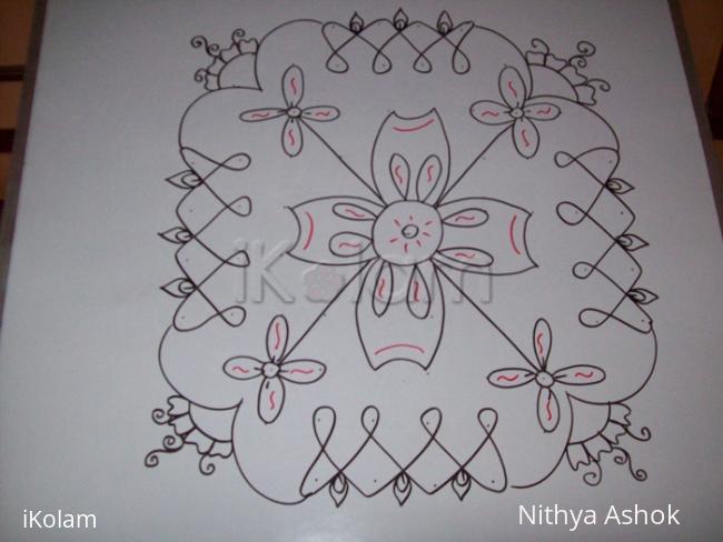 Rangoli: simple kolam