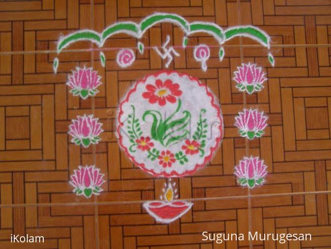 Rangoli: stencil kolam