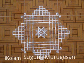 Rangoli: tiles kolam