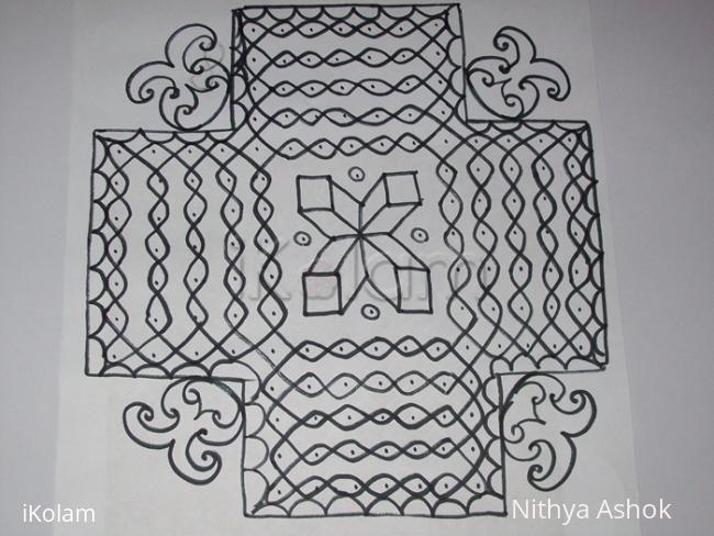 Rangoli: Trial Kolam 2