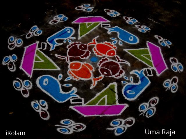 Rangoli: blue whales - cruise