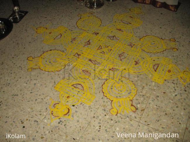 Rangoli: Varalakshmi Vratham - Padi Kolam