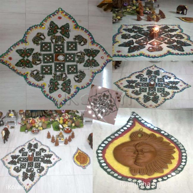 Rangoli: vinayagar chaturti kolam 