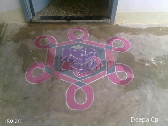 Rangoli: vinayagar kolam