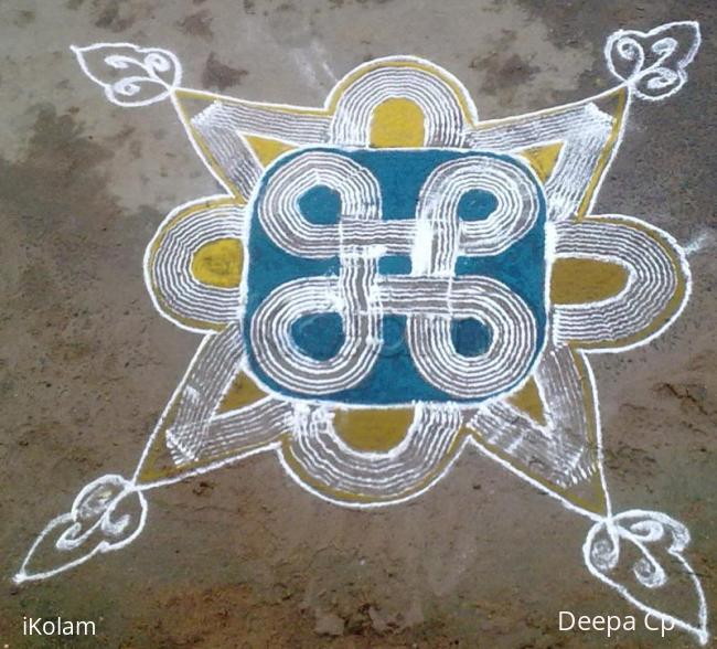 Rangoli: kuzhal kolam 3