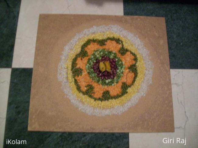 Rangoli: navarathri kolam