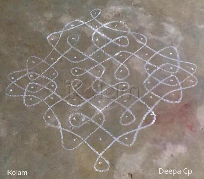 Rangoli: chikku kolam 10X 2