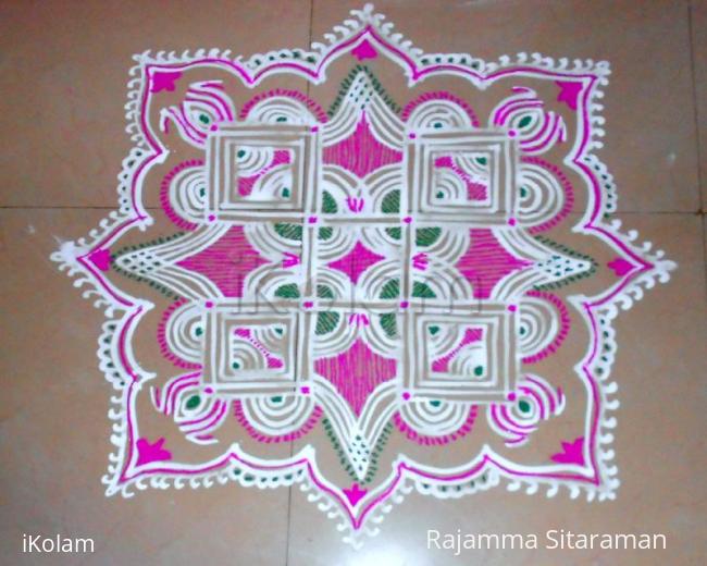 Rangoli: wet maavu padikkolam