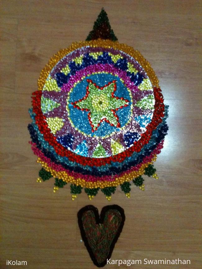 Rangoli: Beads Rangoli