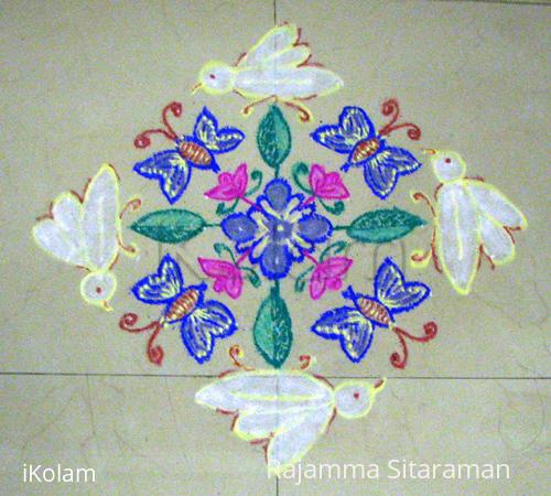 Rangoli: Butterfly/whitefly