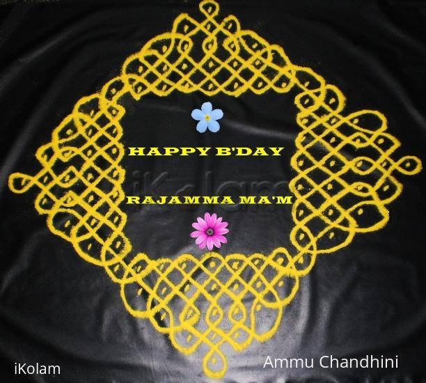 Rangoli: BIRTHDAY WISHES KOLAM