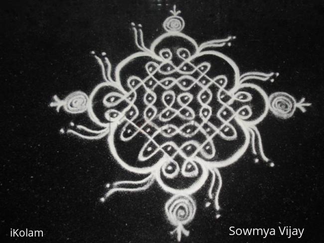 Rangoli: Kitchen Top kolam