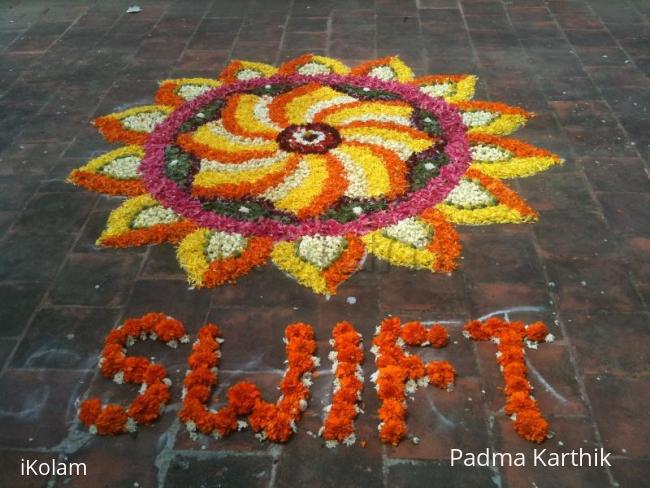 Rangoli: My first Pookolam