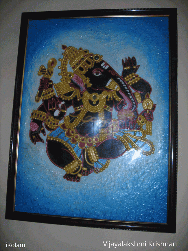 Rangoli: Dancing Ganesha