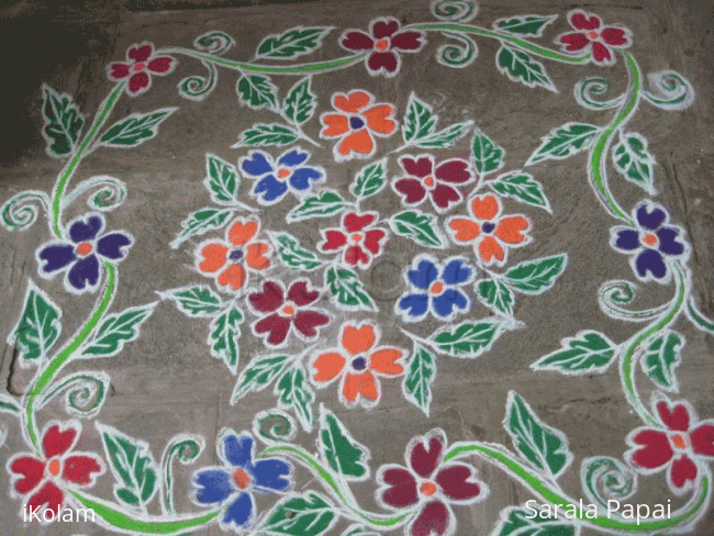 Rangoli: Flowers