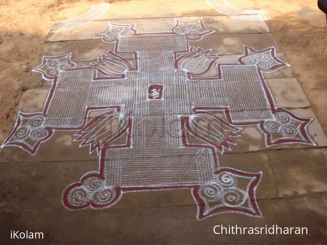 Rangoli: Kolam on Grahapravesam day