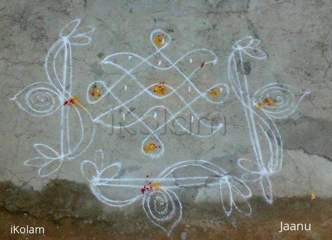 Rangoli: Small rangoli for beginners 