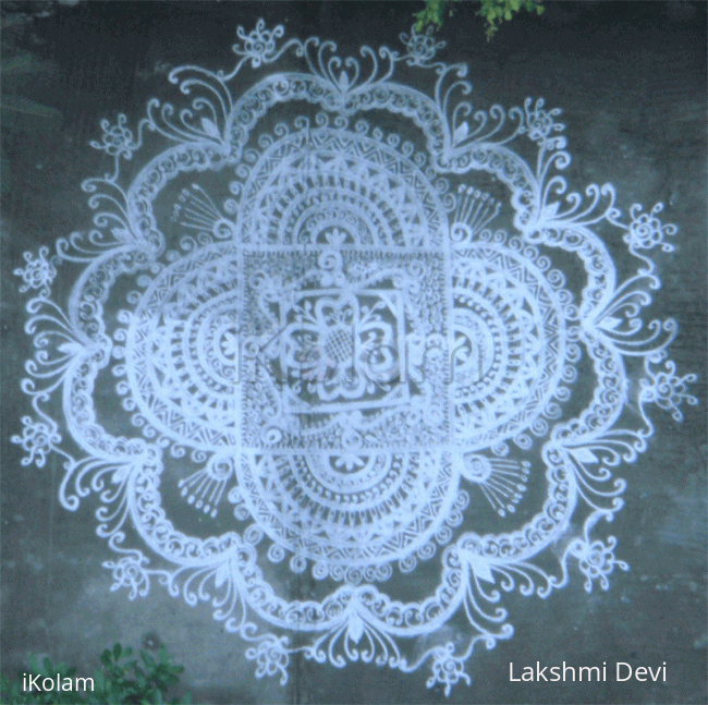 Rangoli: Antique Lace rangoli