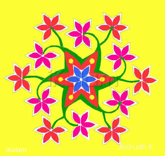 Rangoli: Flowers