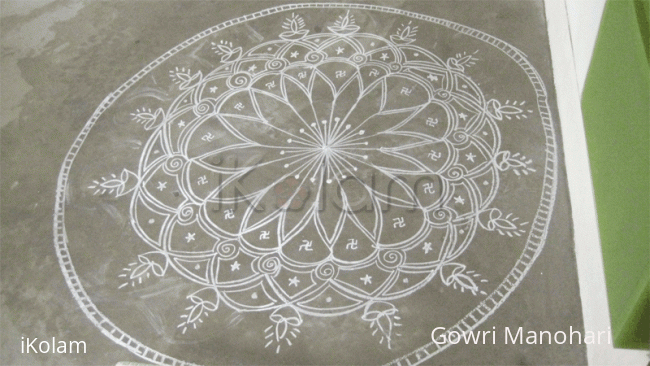 Rangoli: Chalk kolam in Singapore !!!