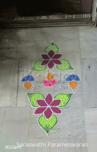 Rangoli: Deepa kolam