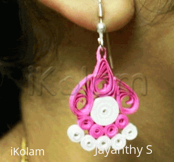 Rangoli: Paper Earring